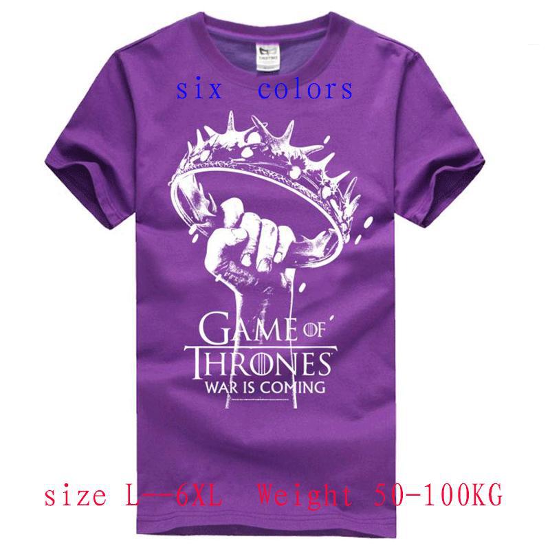2015 new summer style t shirt men 100 Cotton shirts game of thrones t shirts