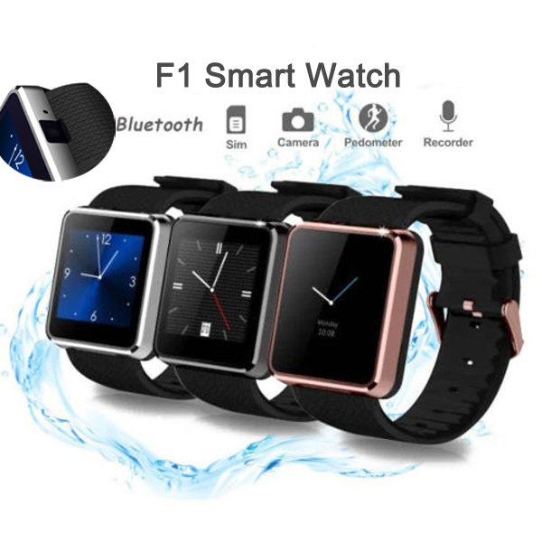 Smartwatch f1 bluetooth smart        sim 1.3 mp  -  
