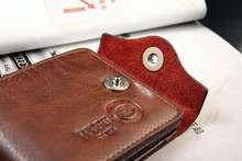 Bifold Wallet Men s Genuine Brown Credit ID Card Holder Slim Purse Gift