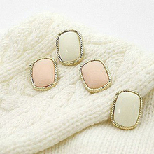 2015 New hot selling simple earring Jewelry accessories Fashion Vintage Popular Rectangle stud Earrings For Women