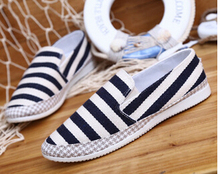 New style men s canvas shoes stripe rubber injection shoes shoes fashion shoes wear anti slip