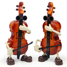 Fashion birthday gift music toys Violin people muxic box for home decoration