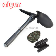 Folding Multifunction Shovel Outdoor Camping Shovel Mini Survival Trowel Tools with Snow Spade Pick Saw Compass garden tools