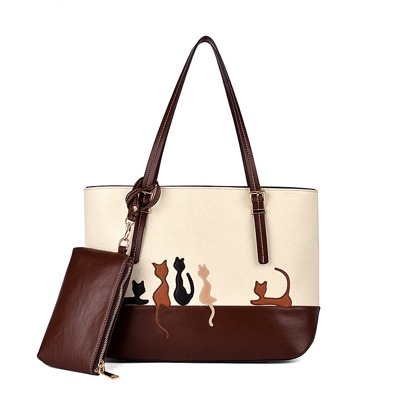 Hot sale The latest fashion cartoon handbags Cat cartoon women bag Women s leather handbag Women