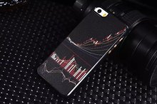 Stock Market Leather Case For IPHONE 6 PLUS Cell Phone Hard Case Cover Mobile Phone Accessories