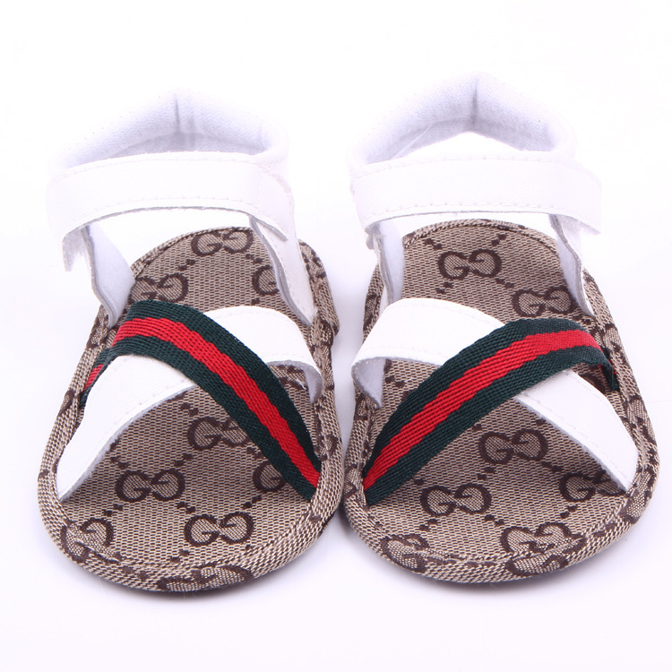 Summer Baby Boy's Sandal Fashion Male Newborn Sandal Brown+White First ...