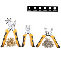 3pcs set Punch Belt Holes Punches Plier Duty Leather Hole Punch Hand Pliers with setting tool