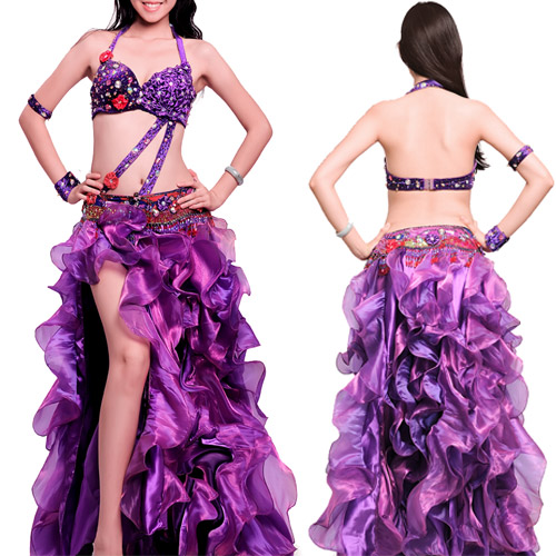 Promation 2014 New High End Belly Dance Costumes Suit Women Costume Performing Exercises Dancewear