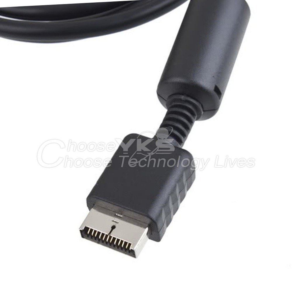 1pcs Free Drop Shipping AV Audio Video HDTV Cable Component Cord for Sony for PS2 for