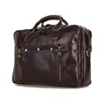 Nesitu High Quality Vintage Coffee Genuine Leather Briefcase Men Cowhide 14 Laptop Bag Portfolio Men Messenger
