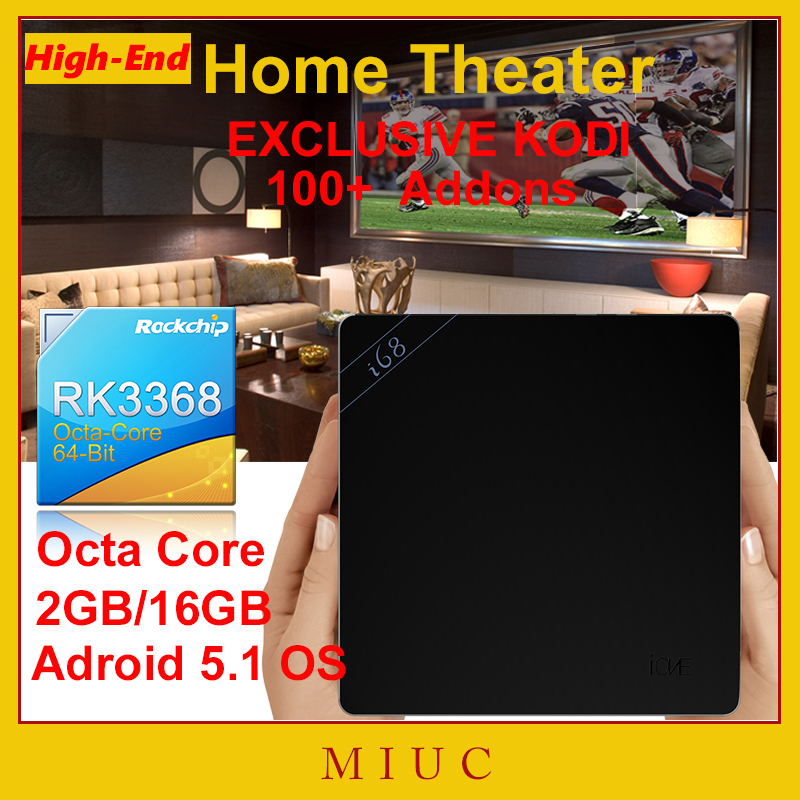 [Exclusive] KODI 16.1 Fully Loaded For Olympics Live 2GB/16GB i68 Android 5.1 RK3368 Octa Core Smart TV Box HDIM Wifi 4K H.265