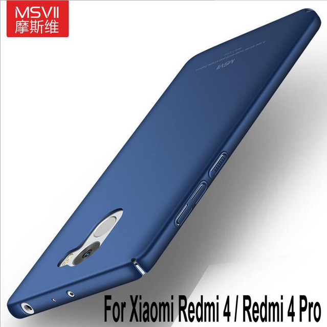 MSVII Бренд Для Xiaomi Redmi 4 4 pro phone case Силиконовые скраб крышка Роскошь Сельма Жесткий Матовый PC Back case For Redmi4 4Pro премьер