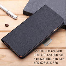 Fashion Original Flip Leather Wallet Phone Cover Case For HTC Desire 200 300 310 320 500 510 516 600 601 610 616 620 626 816 820