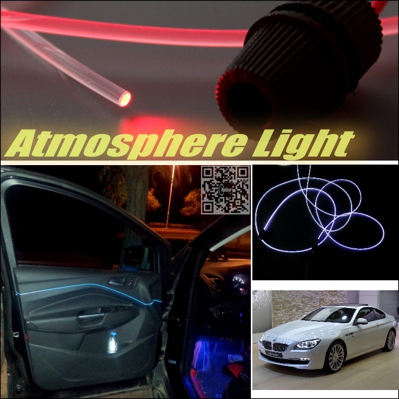 Car Atmosphere Light Fiber Optic Band For BMW 6 M6 F12 F13 2011~2015 Interior Refit No Dizzling Cab Inside DIY Air light