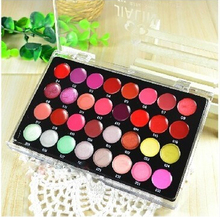 Free Shipping Professional 32 Color Cosmetic Lipsticks Lip Gloss Makeup Palette Set