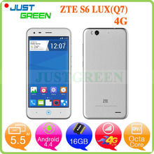 Original ZTE Blade S6 LUX (Q7) 4G Cell phone 5.5″ 1280X720 MSM8939 Octa Core 1.5GHz 2GB RAM 16GB ROM 13MP Dual SIM Android 4.4