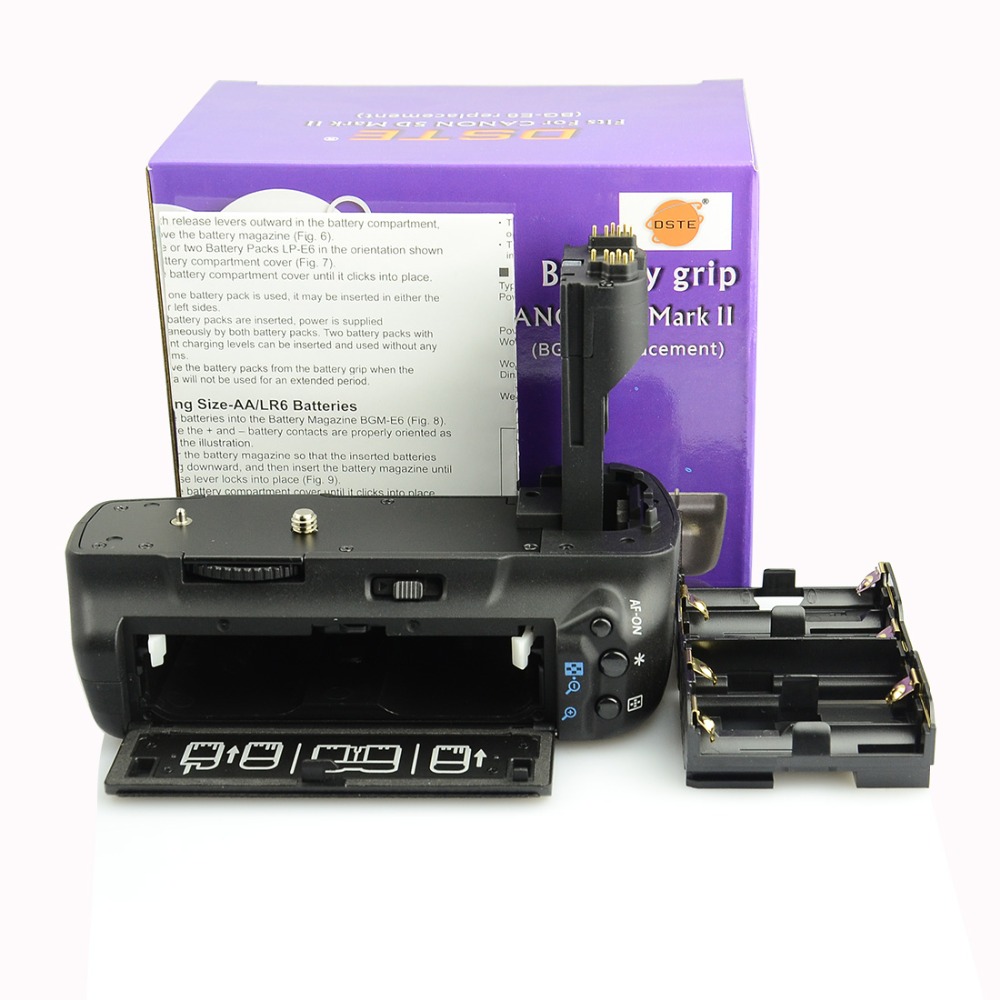 DSTE BG-E6 Multi-Power Vertical Battery Grip For CANON 5D Mark II 5D2 Digital SLR Camera