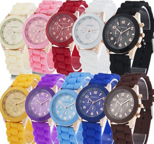 Fashion Colorful Children s Silicone Candy Quartz Military Unisex Wristwatch Sports Watch Chirstmas Gifts Drop Shipping