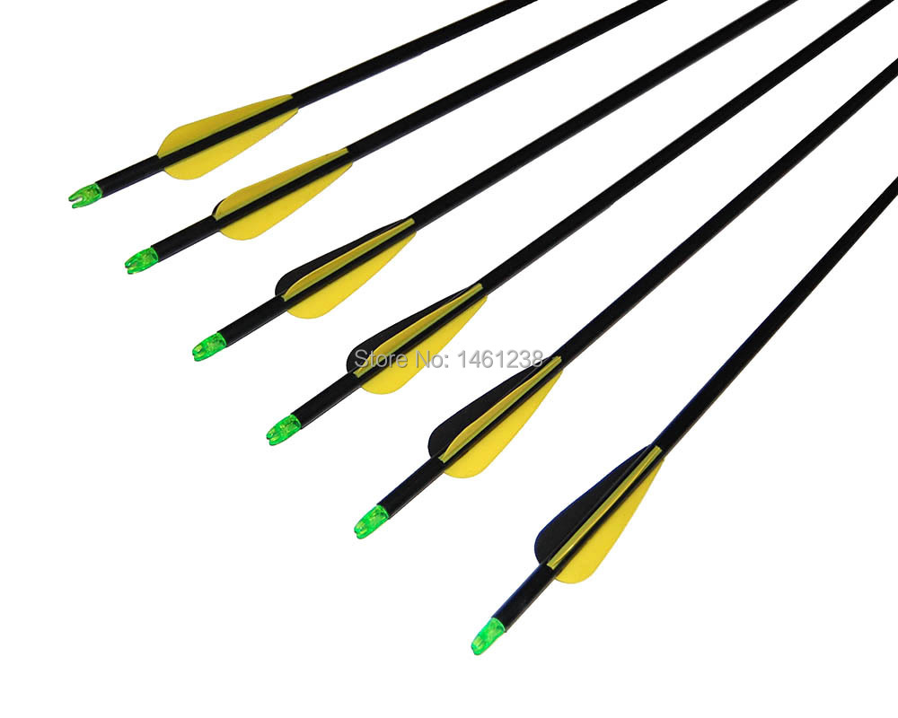 Archery 6pcs fiberglass arrows 6pcs practice arrow tips point Scalability arrow quiver bow and arrow for