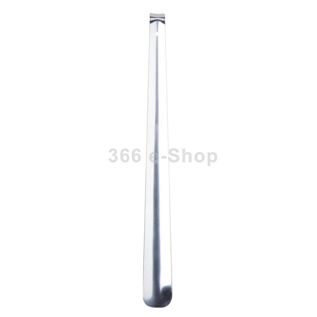 New 2014 Brand New 16.5inch Long Handle Shoehorn Shoe Horn Lifter Stainless Steel Silver Free Shipping