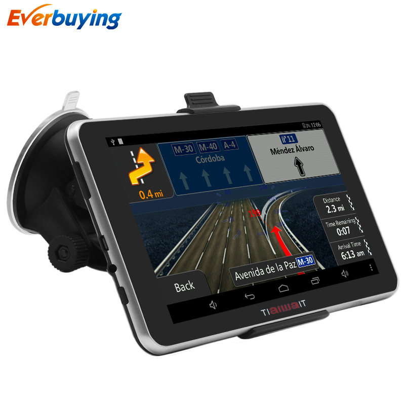 7 inch car gps navigation android 16G MT8127 Quad core automobile navigator 2015 europe or navitel