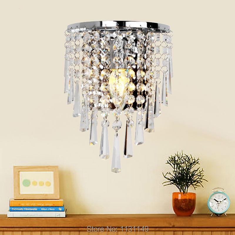 Modern Crystal led Wall Light home lighting sconce arandela de parede bedroom bathroom mirror wall lights for home free shipping