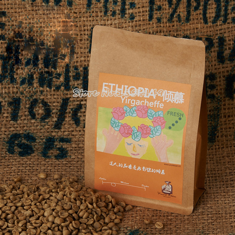 2015 Top Grade 227g Washing Ethiopia Washed Yirgacheffe Origin Coffee Bean Fresh Baked Sweet Orange Taste