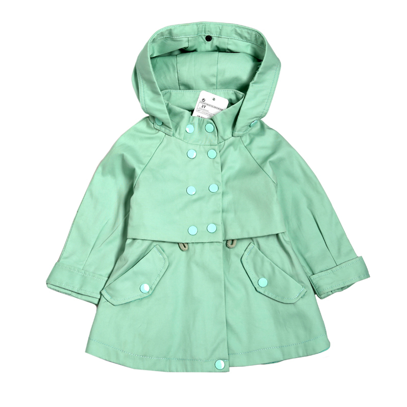 2015 New Children Outerwear Girls Coats Long Sleeve Jacket Kid Girl Fashion Hoodies Autumn Outerwear 4 Color High Quality