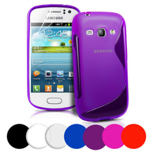 New Soft Silicone TPU Gel S line Skin Back Cover Case For Samsung Galaxy Fame S6810 S6812 Case