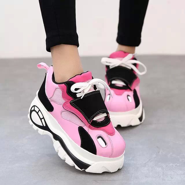 2015 Brand Spring Autumn Classic Platform High Top Sneakers Casual Flats Height Increasing Shoes Free Shipping