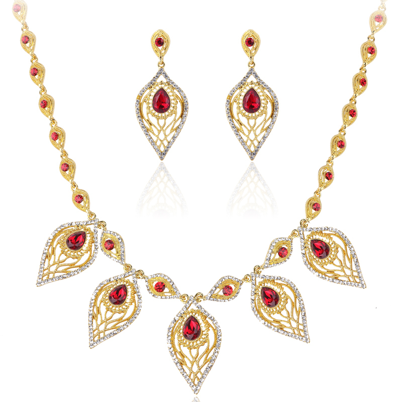 aliexpress buy fashion jewelry sets leaf necklace 18k gold plated india jewelry fashion aliexpress buy fashion jewelry sets leaf necklace 18k gold plated india jewelry fashion
