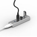 3 0 usb hub combo aluminium hub 4 port splitter mini USB connector for USB fan