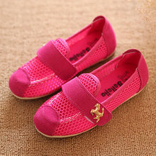 2015 New Design Horse Charm Kids Summer Mesh Hollow Sandals for Girls Boys Brand Wholesale Boys