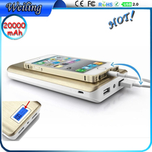 Oem odm travel adapter Power Bank 20000mah sublimation power bank aluminium alloy power bank for smartphone/ipad/iphone/samsung