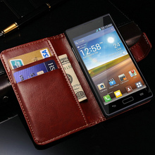 Vintage PU Leather Wallet Case For LG P705 Optimus L7 P700  With Stand Phone Bag Style With 2 Card Holder Brand New 2015