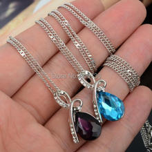 Hot Women Crystal Rhinestone Drop Chain Necklace Pendant For Women Jewelry Statement Bijouterie Accessories Gift 2015