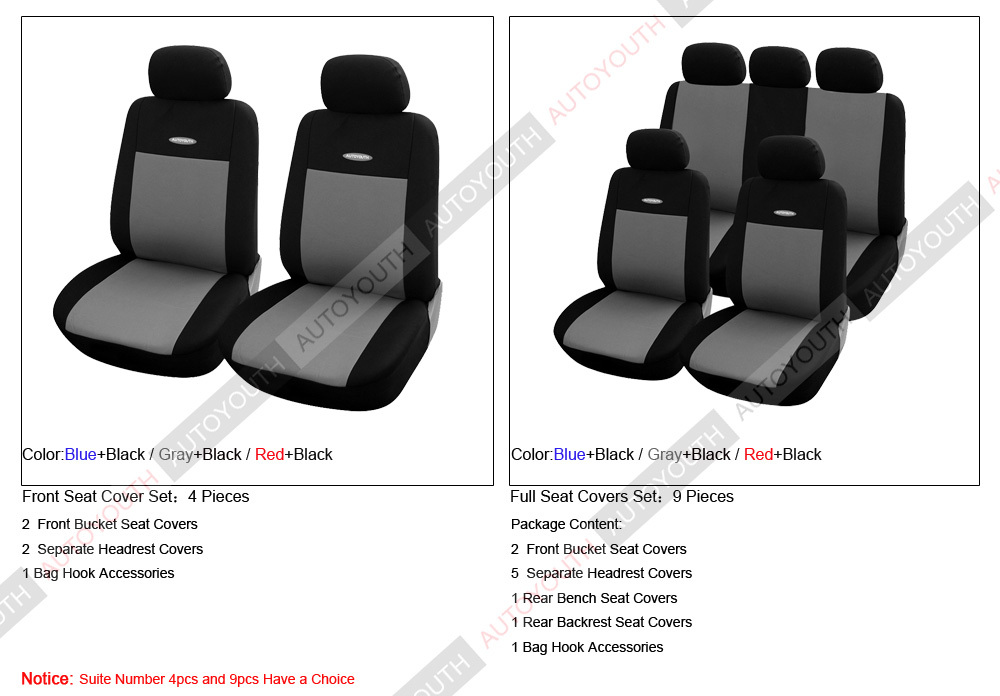 High Quality Car Seat Covers Universal Fit Polyester 3MM Composite Sponge Car Styling lada car covers