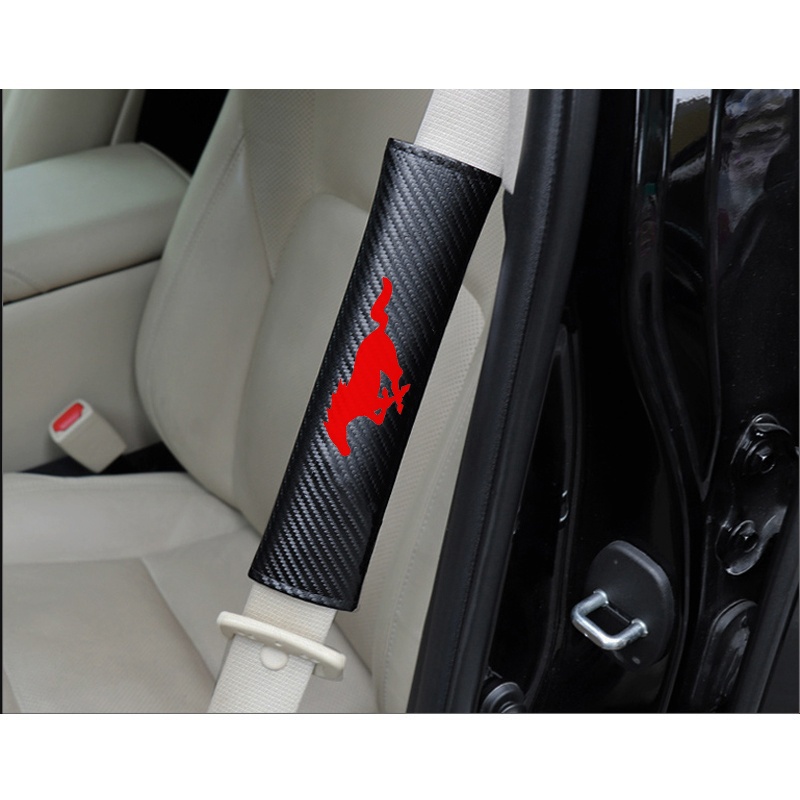 2 x Ceinture De Sécurité Couverture Seat Belt Pad Cover pour Mustang Shelby YJ20