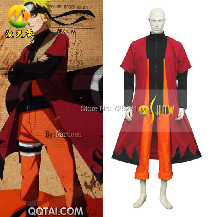 Naruto Uzumaki Naruto Sage Cosplay Costumes