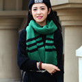 Unisex Autumn Winter Striped Stripes Brief Fashion Patchwork Woolen Scarf Warm Thick Ladies Muffler Female Shawl