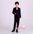 Autumn five piece plaid suit boy children suit wear suit autumn section students dress jacket pants