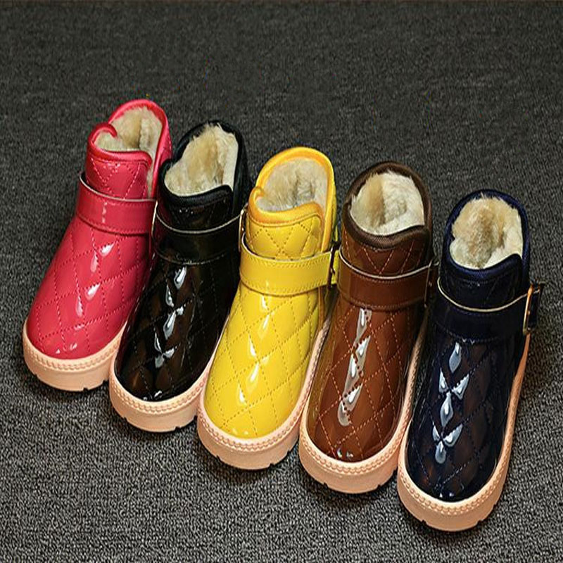 Children shoes 2015 winters the new fashion candy colors children's winter boots for teenage girls boys waterproof warm hm224   