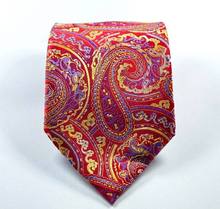 NT0332 Red Purple Multicolor New Man s Jacquard Woven Silk Polyester Tie Classic Business Party Wedding