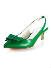 Free shipping new comfortable low heeled pointed bow sandals women shoes fashion after the empty