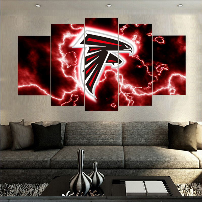 New Designer Famous Atlanta Falcons Logo Prints Canvas