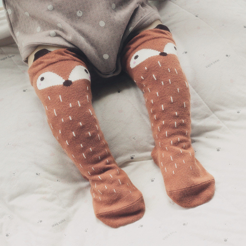 wholesale unisex animal fox baby leg warmers socks for kids scaldamuscoli bambina calentadores piernas knee pads