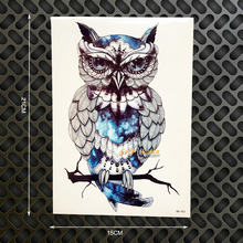 1PC Snowy Owl Hedwig Design Large Arm Tattoo Sleeve Flash Temporary Tattoo Sticker 21x15cm Waterproof Henna Tatoo Women Body Art