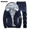 Mountainskin Winter Mens Hoodies Spring Men Sportswear Suits Male Tracksuits Fleece Thick Male Sweatshirt Casual Men