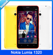 Original Unlocked Nokia Lumia 1320 Cell Phones Dual Core 6.0 Inch Touch Screen 5MP Camera 3400mAh 8GB ROM Free Shipping