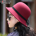 Autumn Winter Fashion Lady s Dicer Cloche Bowler Hat Headwear Women Simple Fashion Retro Women Wool